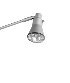 Närbild halogenlampa W.Label rollup spotlight Standard